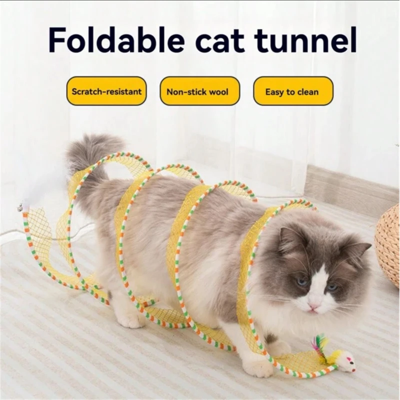 Pets Cat Tunnel Toy – Safe Fun and Endless Exploration - Pets
