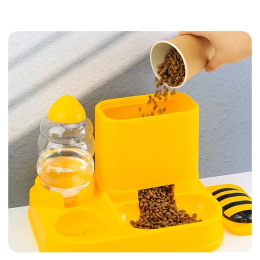 Multi-Functional Pet Feeding Station – Bee Design Color: Yellow from pets - Pets - Image 2
