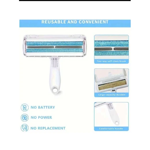 Pets Reusable Pet Hair Remover Roller Brush Type Manual - Pets - Image 2