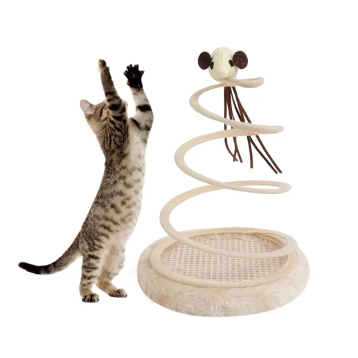 pets Spiral Cat Toy with Moving Mouse - Pets - Image 6