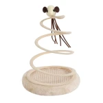 pets Spiral Cat Toy with Moving Mouse - Pets