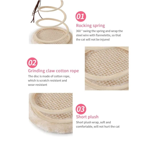 pets Spiral Cat Toy with Moving Mouse - Pets - Image 3