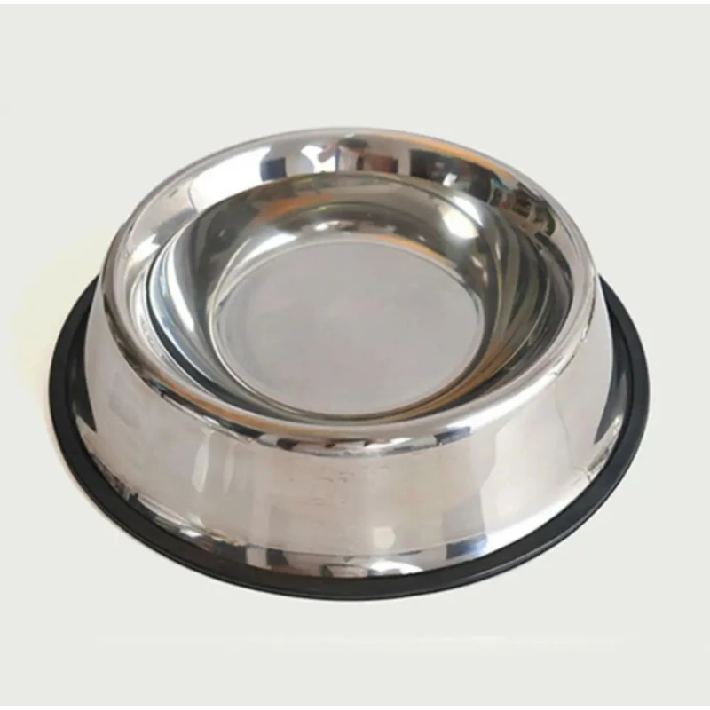 Pets Stainless Steel Pet Food & Water Bowl – Non-Slip Base - Pets