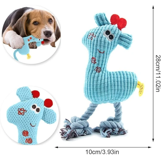 Pets Plush Squeaky Giraffe Dog Toy - Pets - Image 2