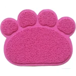 Pets Paw Print Cat Litter Mat ، Size 55cm - Pets