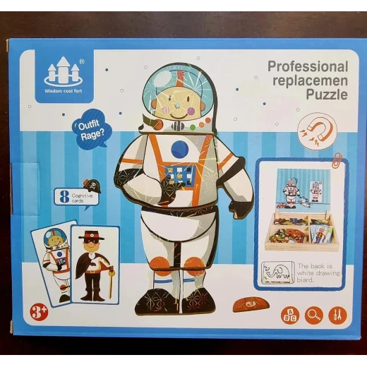 Magnetic Dress-Up Educational Puzzle for Kids with drawing board- Manzil Suitable for ages 3+ - Manzil - Image 2
