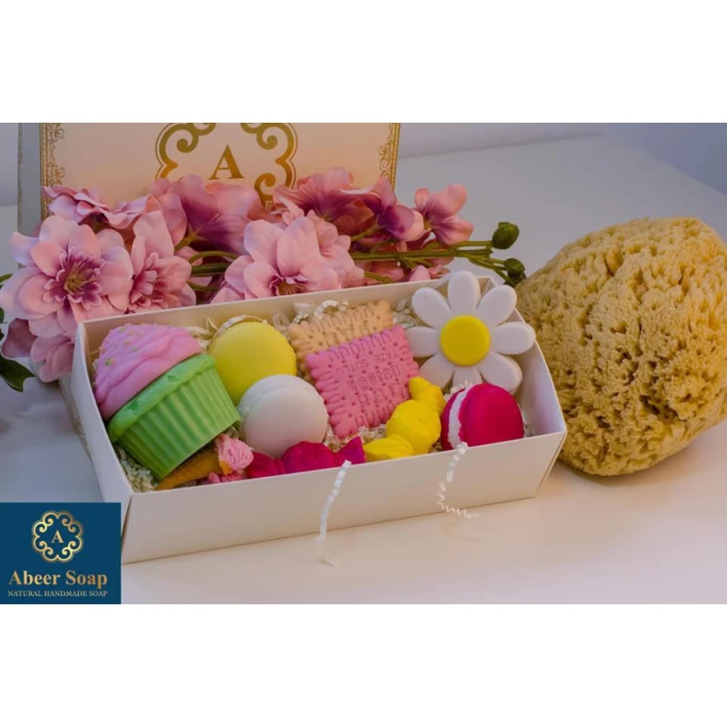 The Candy Soap Box offers a fun-filled experience with vibrant colors and sweet fragrances, specially designed to make bath time enjoyable, exciting, and entertaining for children - Abeersoap
