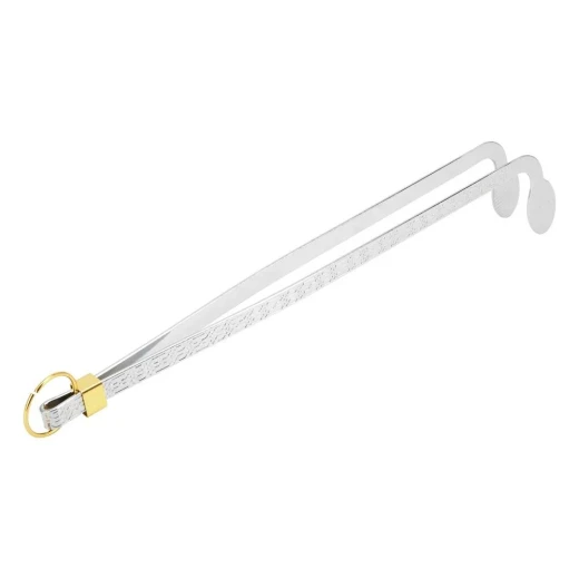 Stainless Steel Fire Tongs, 25 cm, Durable & Heat-Resistant, Easy to Handle & Safe for Outdoor Use - Atad - Image 3