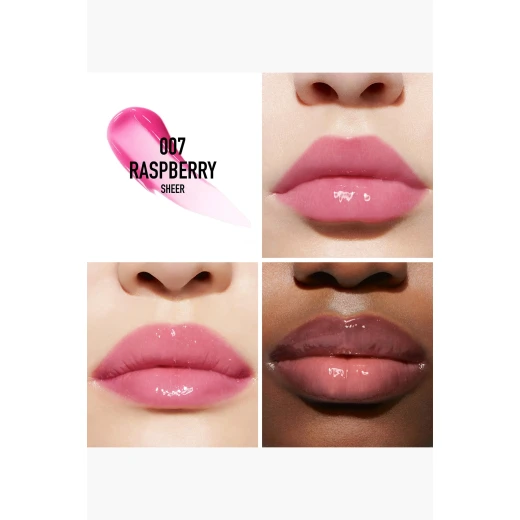 Dior Addict Lip Maximizer Plumping Gloss – Shade 007 Raspberry – Instant & Long-Term Volume Effect with 24H Hydration and High Shine Finish - Christian Dior - Image 3