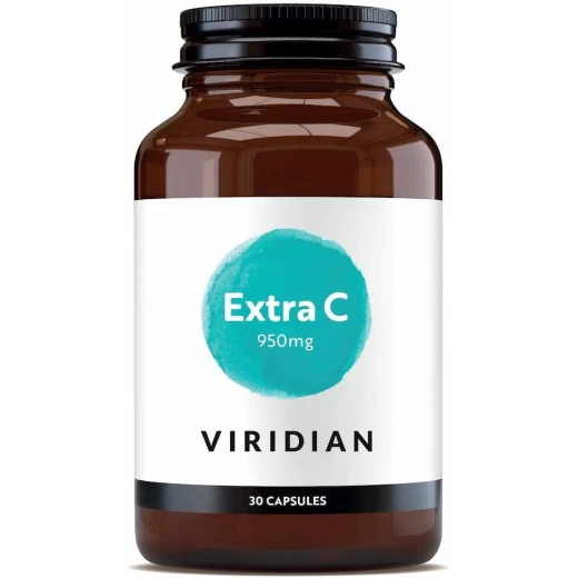 Viridian Extra C 950mg – 30 Veg Capsules – High Strength Vitamin C Supplement for Immune & Antioxidant Support Viridian Extra C 950mg – 30 Veg Capsules – High Strength Vitamin C Supplement for Immune & Antioxidant Support
