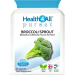 Health4All Broccoli Sprout Extract 15,000mg – 7,500mcg Activated Sulforaphane – 60 Vegan Capsules – High Strength Broccoli Supplement - Health4all