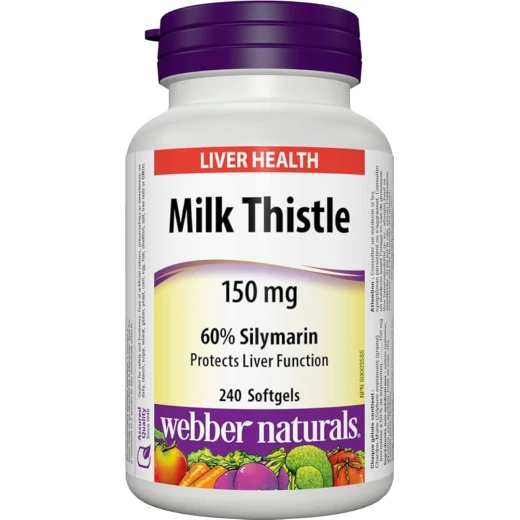 Webber Naturals Milk Thistle 150 mg Webber Naturals Milk Thistle 150 mg