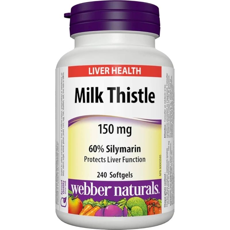 Webber Naturals Milk Thistle 150 mg - Webber Naturals