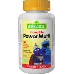 Sesame Street Incredible Power Multi Kids Chewable by Webber Naturals, 180 Chewable Tablets, Daily Multivitamin for Children Age 3 and Up - Webber Naturals