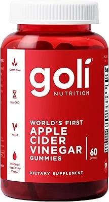 Goli Apple Cider Vinegar Gummies - Vitamin B12, Probiotics to Address Bloating. No Artificial Sweeteners, No Sugar Alcohols. Vegan, Plant Based, Non-GMO, Gluten-Free & Gelatin Free Goli Apple Cider Vinegar Gummies - Vitamin B12, Probiotics to Address Bloating. No Artificial Sweeteners, No Sugar Alcohols. Vegan, Plant Based, Non-GMO, Gluten-Free & Gelatin Free