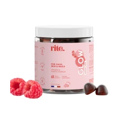 Rite Glow Hair Skin and Nails Supplement – Chewable Beauty Gummies for Daily Hair, Skin & Nail Support