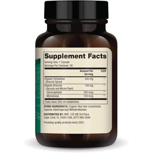 Dr. Mercola Organic Fermented Broccoli Sprouts – 30 Capsules – Organic Whole Broccoli Antioxidant Supplement for Detoxification Support – Non-GMO, Gluten-Free & Soy-Free - Drmercola - Image 3