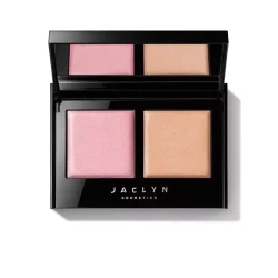 Jaclyn Cosmetics Lilac Love Bronzer and Cheek Duo Set Radiant Glow Makeup Essentials with Mirror