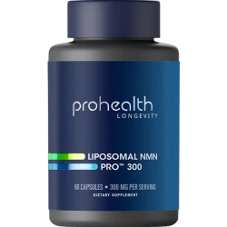 بروهيلث لِيبوسومال NMN Pro 300 – 300 ملجم NMN لكل جرعة، دعم للطاقة وحيوية الخلايا (60 كبسولة نباتية)