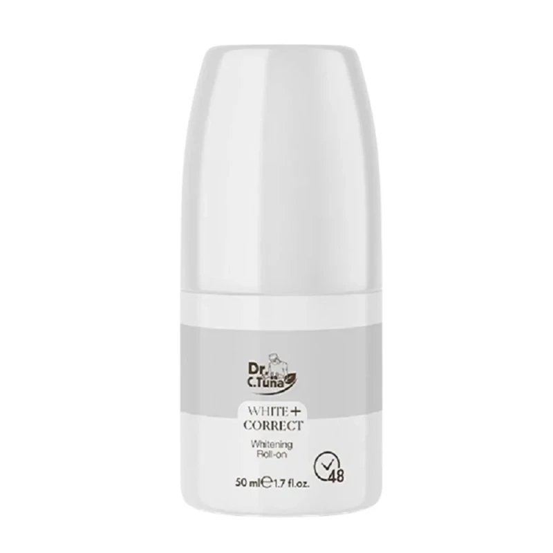 Dr. C. Tuna White+Correct Whitening Roll-on Deodorant 50ml – Daily Freshness & Underarm Care with Quick Dry Formula - Farmasi