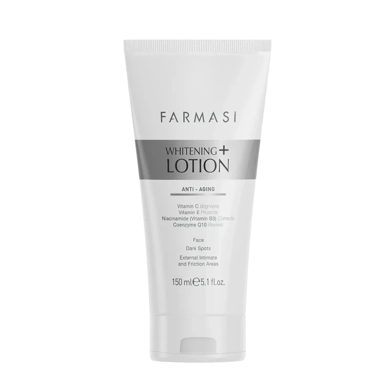 Farmasi Whitening Lotion 150ml – Brightening Body Lotion for Dark Spot Care, Even Skin Tone & Daily Hydration – Fast Absorbing Formula - Farmasi