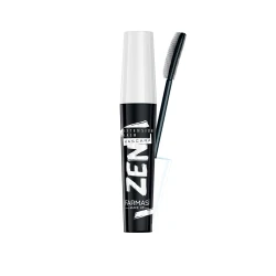 FARMASi Zen Extension Lash Mascara, Lengthening & Volumizing Effect, Clump-Free Definition, Smudge-Free Wear, Silicone Brush for Separated Fuller-Looking Lashes, Blackest Black