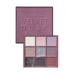FARMASi Oasis Collection Velvet  Dusk Eyeshadow Palette – 8.1 g / 0.29 oz – 9 Highly Pigmented Matte & Shimmer Shades – Long-Lasting, Blendable, Travel-Friendly Eye Makeup Palett