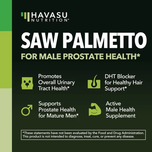 Saw Palmetto for Men Prostate Health Supplement to Promote Urinary Tract Function - 500mg Per Serving - 200 Count - DHT Blocker Hair Vitamin - Vegan, Non-GMO Capsules, Over 6 Month Supply - Image 2