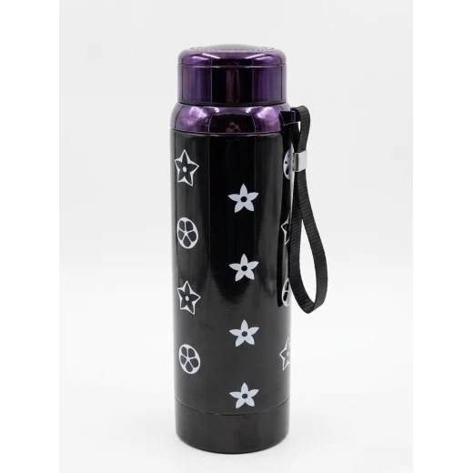 Insulated Stainless Steel Vacuum Flask Water Bottle with Leakproof Lid and Carry Strap Large Capacity Thermal Tumbler for Coffee Tea Cold Drinks Travel Office Gym Daily Use Available in Brown and Black Insulated Stainless Steel Vacuum Flask Water Bottle with Leakproof Lid and Carry Strap Large Capacity Thermal Tumbler for Coffee Tea Cold Drinks Travel Office Gym Daily Use Available in Brown and Black