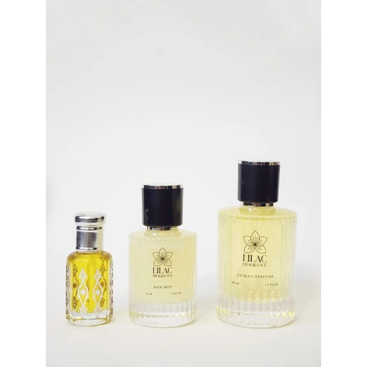 مجموعة هدايا عطر بيور سيرينيتي للنساء من ليلك، عطر وبخاخ شعر ومسك للجسم برائحة رومانسية - Lilac fragrance - Image 4