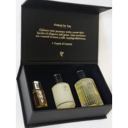 مجموعة هدايا عطر ليلاك فراجرانس إنتشنتي للنساء مع عطر، ميست للشعر ومسك للجسم، 50 مل 30 مل 12 مل