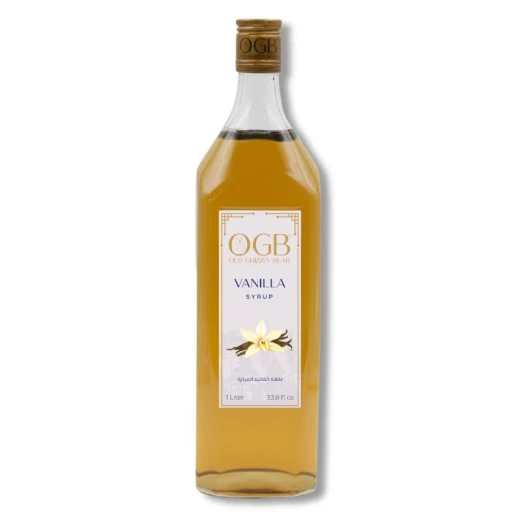 OGB Vanilla Syrup 1 liter Perfect for coffee, desserts, and iced beverages OGB Vanilla Syrup 1 liter Perfect for coffee, desserts, and iced beverages