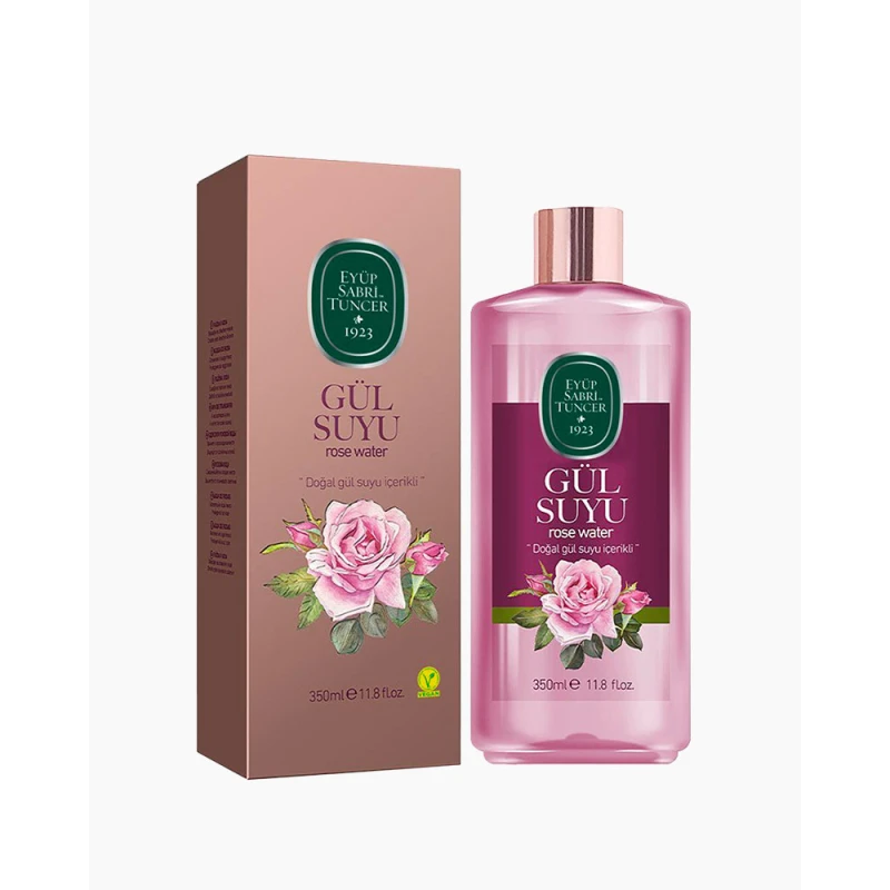 Eyüp Sabri Tuncer Natural Rose Water 350ml, Refreshing Facial Toner & Skin Care, Hydrating, Soothing, and Gentle for Daily Use - Eyüp Sabri Tuncer