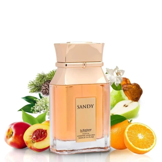 Le Bonheur Sandy Eau de Parfum – 100ml Luxury Women's Fragrance (2024 Edition) with Fresh Nectarine, Aquatic Notes, and Warm Amber - Le bonheur - Image 2