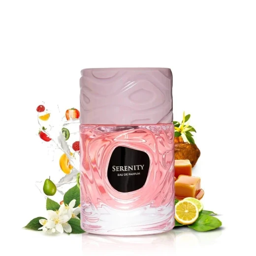 Le Bonheur Serenity Eau de Parfum – 100ml Luxury Fragrance with Mandarin, Jasmine, and Warm Caramel-Amber Base for a Long-Lasting Aroma Le Bonheur Serenity Eau de Parfum – 100ml Luxury Fragrance with Mandarin, Jasmine, and Warm Caramel-Amber Base for a Long-Lasting Aroma