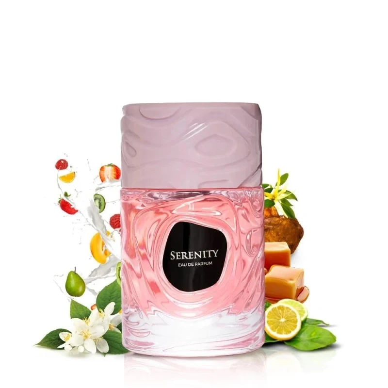 Le Bonheur Serenity Eau de Parfum – 100ml Luxury Fragrance with Mandarin, Jasmine, and Warm Caramel-Amber Base for a Long-Lasting Aroma - Le bonheur