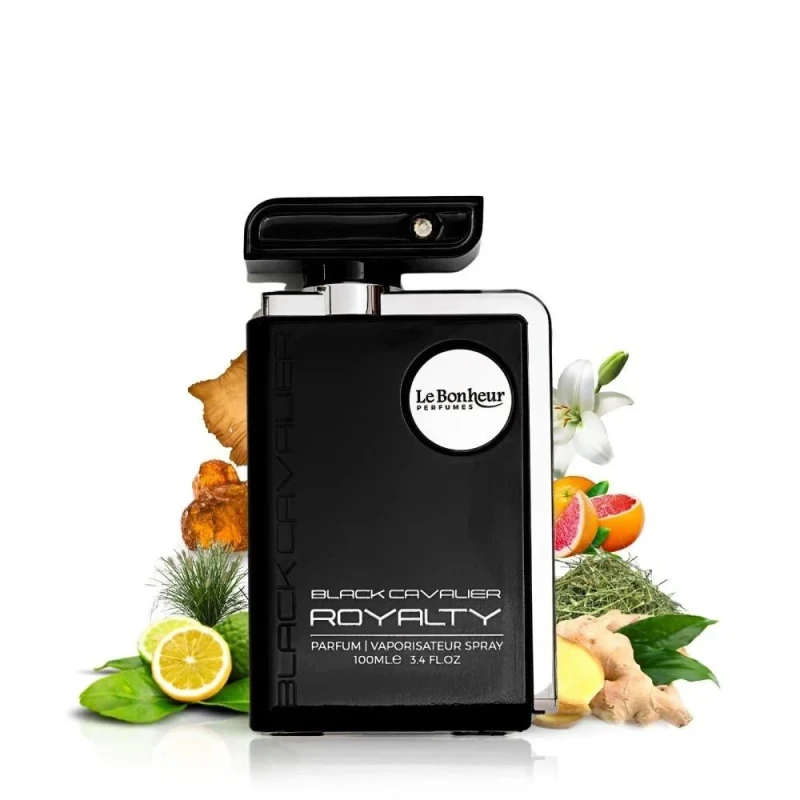 عطر لـو بونير بلاك كافالير رويالتي برفيوم 100 مل، عطر الفخامة والهيبة بنفحات عميقة وثبات ملكي يدوم طويلاً - لابونير