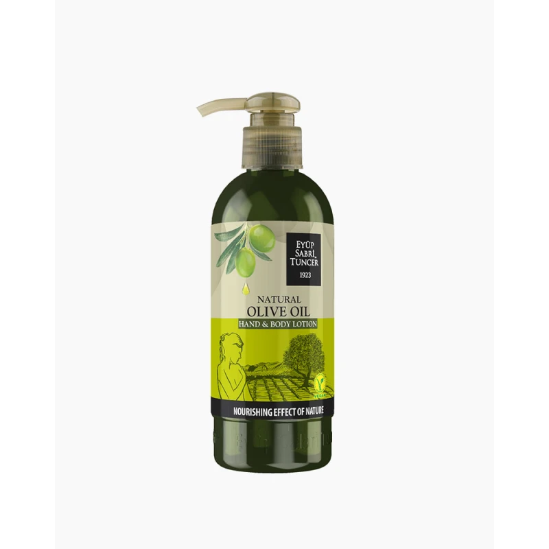 Natural Olive Oil Hand and Body Lotion 250ml – Deeply Nourishing and Moisturizing, Keeps Skin Soft, Smooth, and Hydrated, Rich in Natural Olive Oil, Suitable for Daily Use, Ideal for All Skin Types - Eyüp Sabri Tuncer