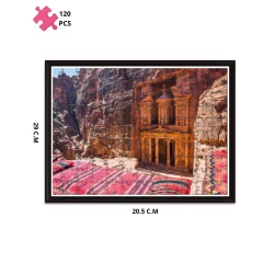البتراء أحجية مكونة من 120 قطعة، بقياس 20.5 سم × 29 سم