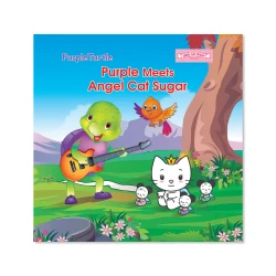 Purple Meets Angel Cat Sugar – A Sweet Story of Friendship & Kindness for Kids Ages 3–8 | Illustrated Picture Book from Purple Turtle Series