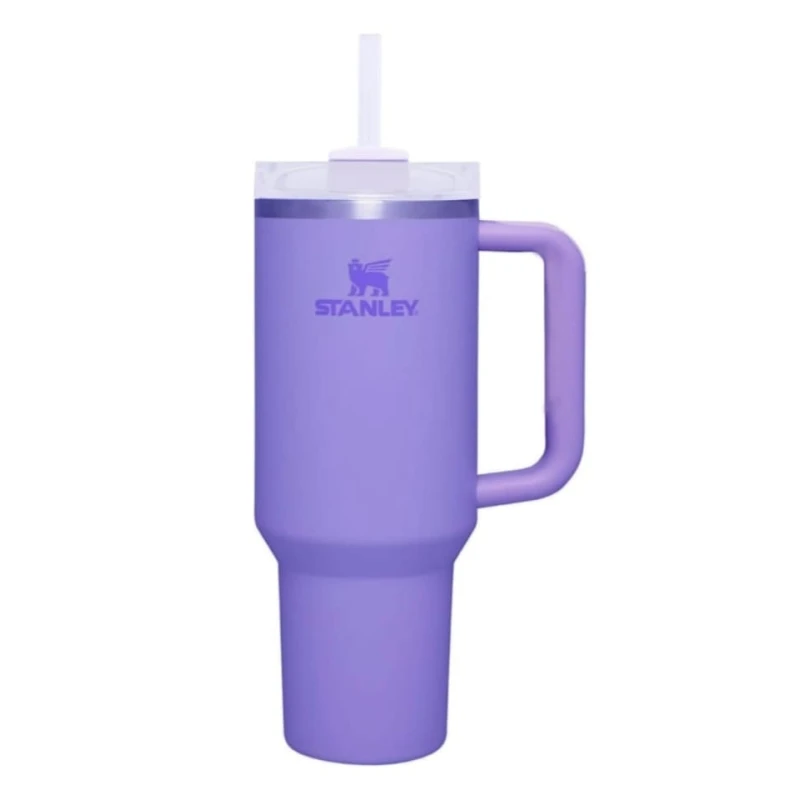 purple stanley tumblery is perfect for your hot or cold drinks on the go  large 40oz capacity 1200ml - AS art
