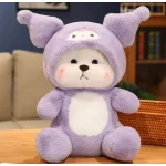 Hoodie Bear – Purple Edition – 40cm | Soft Plush Toy with Hoodie – Cute Gift or Room Décor - AS art