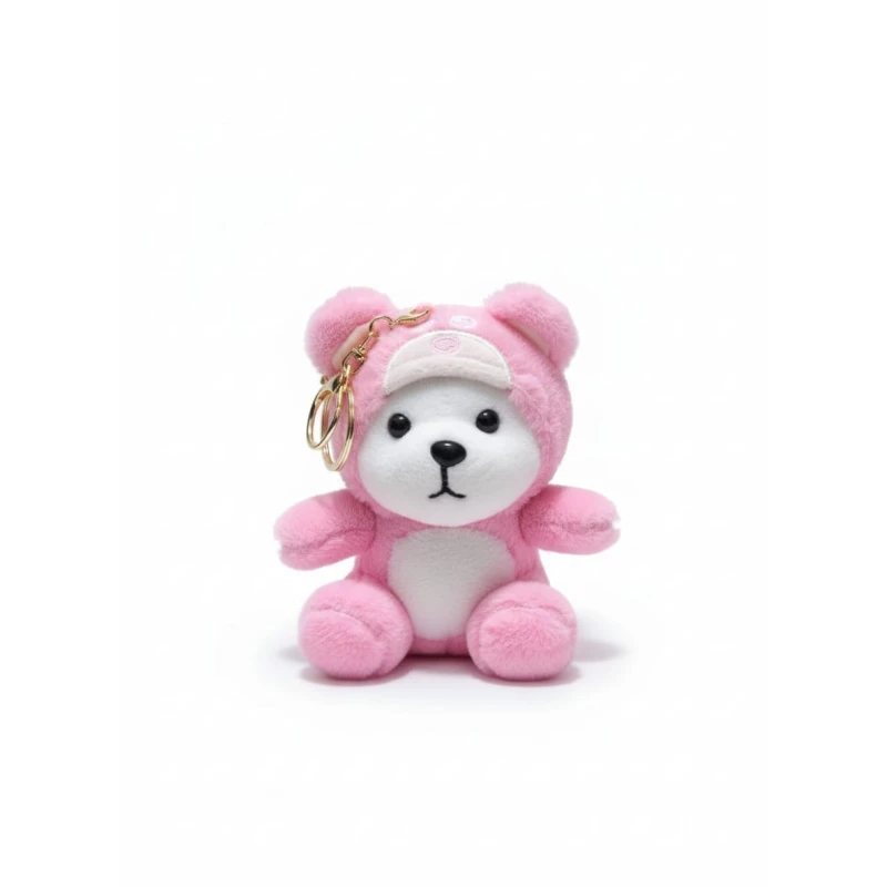 AS art Cute Teddy Bear Keychain – Soft Plush Charm with Unique Outfits, Perfect for Bags, Keys & Sweet Gifts - AS art