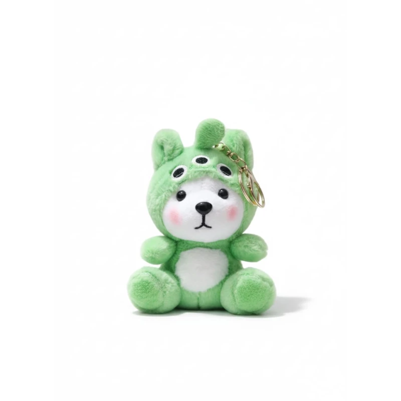 AS art Cute Teddy Bear Keychain – Soft Plush Charm with Unique Outfits, Perfect for Bags, Keys & Sweet Gifts - AS art