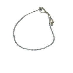 AURA Delicate gold zircon bracelet in a rope-style design, studded with crystals – a refined, feminine free-size piece for a touch of elegance