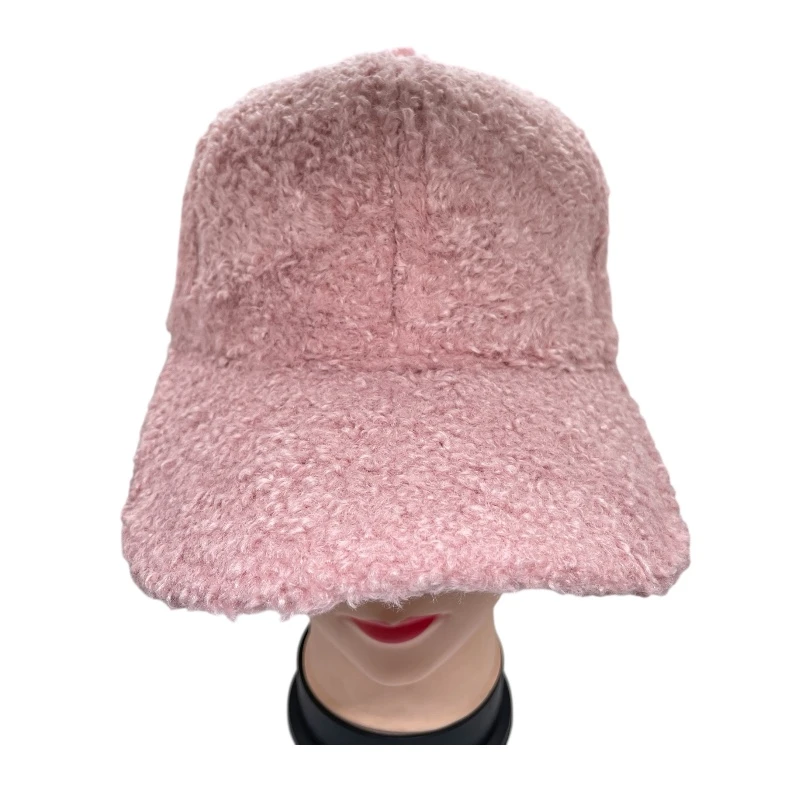 Girls’ wool casquette beanie, free size, warm and soft with a feminine touch. The pink color adds a sweet and stylish vibe to everyday looks. - Aura