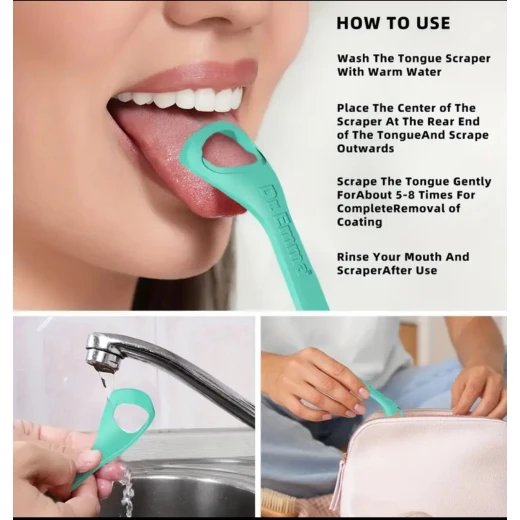 Dr. Emma Tongue Cleaner Scraper – Pack of 6, Professional Oral Hygiene Tool for Fresh Breath, Bad Breath Prevention, and Daily Dental Care - Snugsy - Image 5