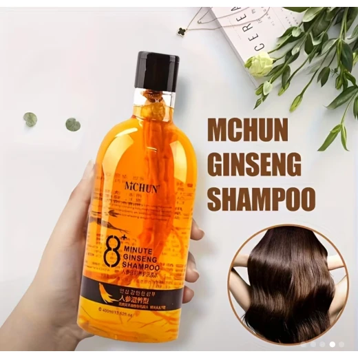 MCHUN 8-Minute Ginseng Shampoo 400ml – Anti Hair Loss & Growth Formula with Ginger, Ginseng & Ganoderma Extracts - Snugsy - Image 3