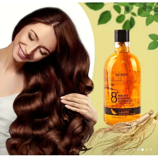 MCHUN 8-Minute Ginseng Shampoo 400ml – Anti Hair Loss & Growth Formula with Ginger, Ginseng & Ganoderma Extracts - Snugsy - Image 6