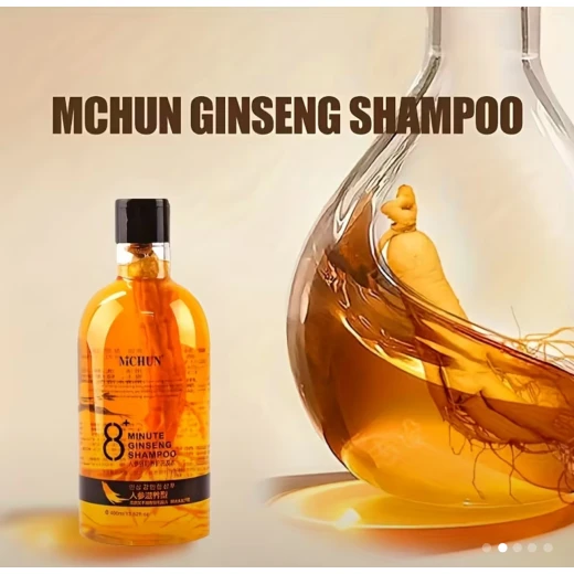MCHUN 8-Minute Ginseng Shampoo 400ml – Anti Hair Loss & Growth Formula with Ginger, Ginseng & Ganoderma Extracts - Snugsy - Image 7